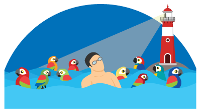 Beacon in Sea of Parrots